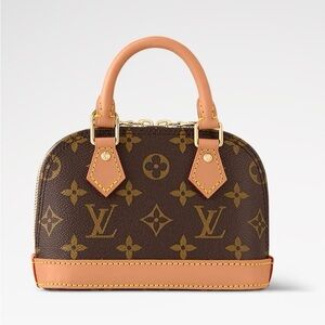 Louis Vuitton Monogram Brown and Tan Nano Alma Bag